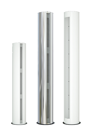 Воздушно-тепловые завесы - интерьерные