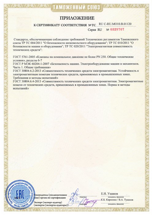 Смесительные узлы (узлы терморегулирования). Приложение