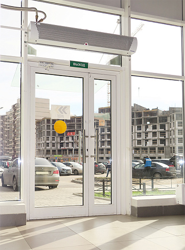 Водяная тепловая завеса КЭВ-29П2121W, длиной 1.5 м ТЕПЛОМАШ