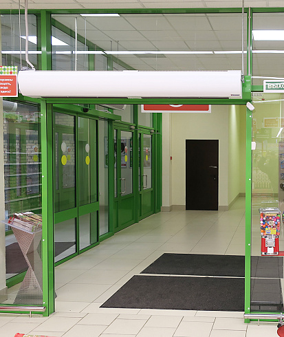 Электрическая тепловая завеса КЭВ-18П3042Е, длиной 2 м ТЕПЛОМАШ